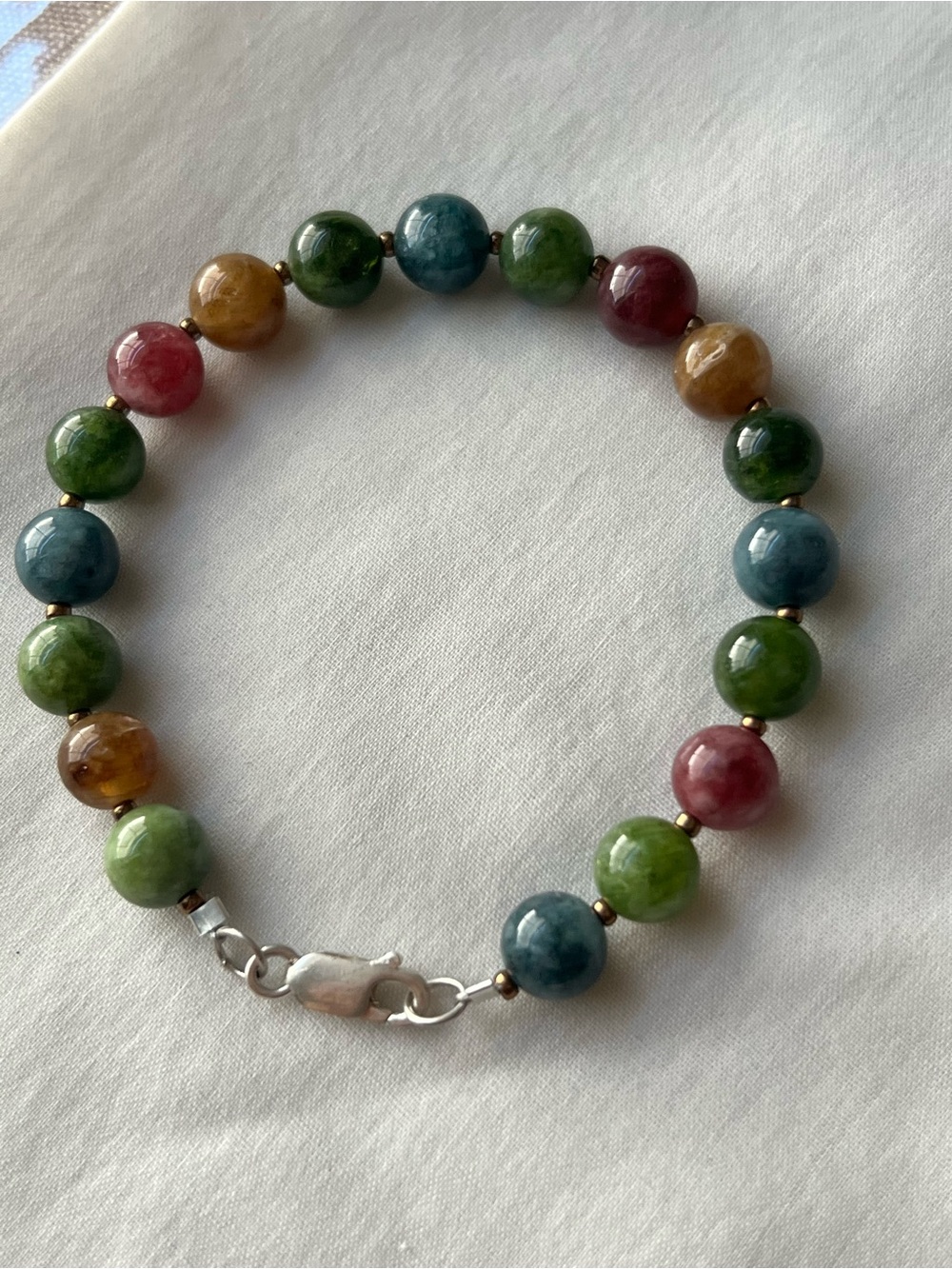 Tourmaline Sterling silver bracelet